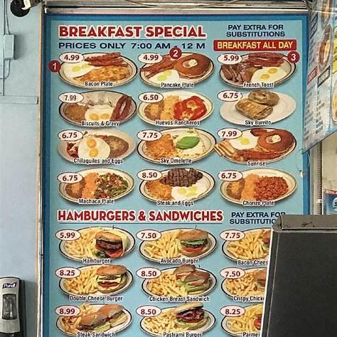 Sky Burgers Menu image 1